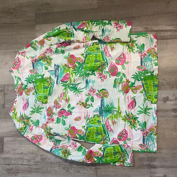 Crown & Ivy Beach long sleeve swim suit coverup in Beach Blossoms size Med - Picture 14 of 14